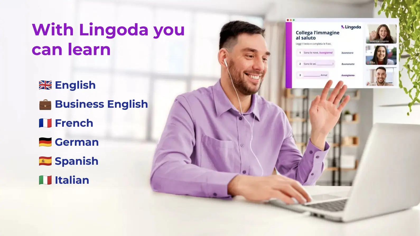 Learn English online Learn English online with experienced ESL teachers with Lingoda
